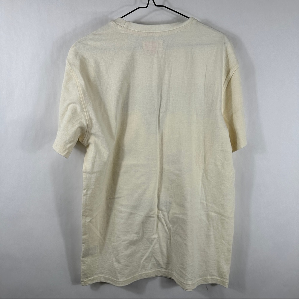 Cream Cotton T-Shirt - Picture 6 of 9